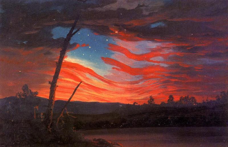 Frederic Edwin Church Our Banner in the Sky oil painting picture